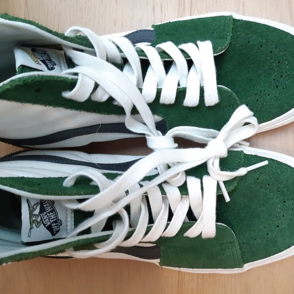 Vans - SK8-HI - greenhouse/blanc - Men's size 9 - NEW - Picture 9 of 14